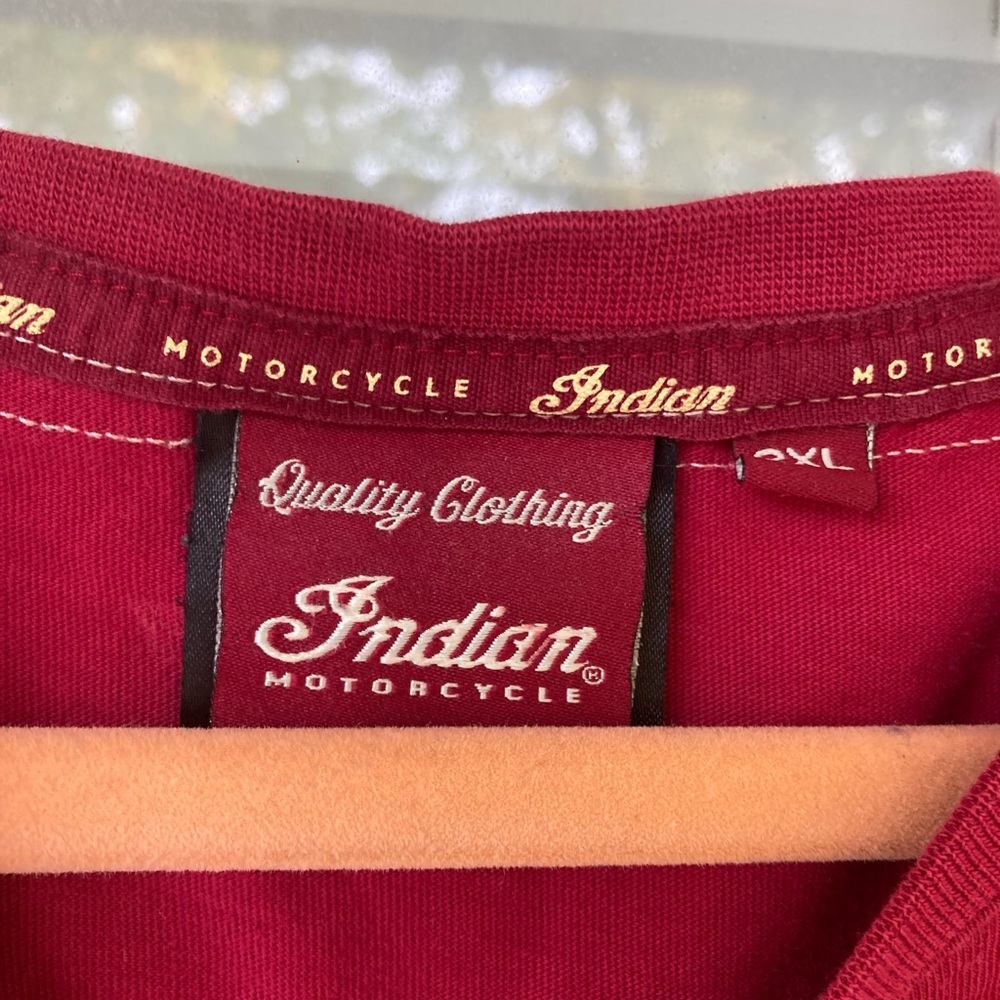 Indian Scout Red Men's T-Shirt 2XL - Picture 6 of 11